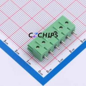 1935200 Screw Terminal Block Through hole Component (THT),P=5mm Connector 5mm Green Through Hole 6P - Product Image 2