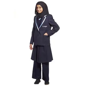 4 pieces sets muslim modest School uniform for women