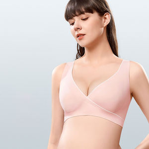 Vente en gros de soutiens-gorge de maternité sous-vêtements grossesse post-partum allaitement soutien-gorge ouvert croisé soutien-gorge grande taille - Product Image 2