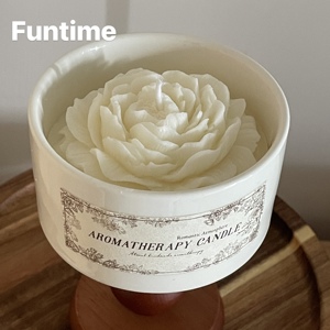 Pine Eucalyptus Scented Soy Wax <strong>Candles</strong> in Ceramic Jar Handmade Aromatherapy Diwali Bars Wholesale <strong>Fresh</strong> <strong>Linen</strong> Home Fragrance - Product Image 4