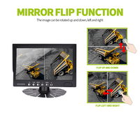 Moniteur LCD LED 7 pouces pour Mini AV TV, écran de PC de voiture TFT, 2 AV
