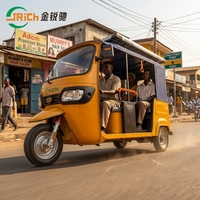 Tricycle Électrique Moto Taxi à Roues, Tuk-tuk de Transport à Batterie, Auto-rickshaw Électrique pour Passagers à Vendre