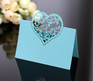 ที่วางการ์ดชื่อแบบกลวง หรูหรา <span class=keywords><strong>ส</strong></span>ง่างาม <span class=keywords><strong>ส</strong></span>ำหรับงานแต่งงาน พร้อมบริการพิมพ์และตัดด้วยเลเซอร์ - Product Image 5