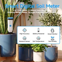 Capteur de sol intelligent WiFi pour intérieur, moniteur d'humidité, de température et de conductivité électrique (EC), dispositif de soin des plantes IP66, 35x35x170mm pour balcon et jardin