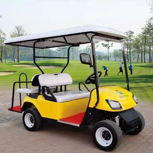 Voiturette de golf électrique à 3-4 places, quatre roues, pour excursions touristiques, avec batterie au plomb-acide, moteur AC, vitesse 30-40 km/h - Product Image 1