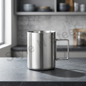 Tasse pliable Tasse à bière Tasse à café de voyage pour le camping au prix de gros Café à double paroi en acier inoxydable pour le camping - Product Image 3