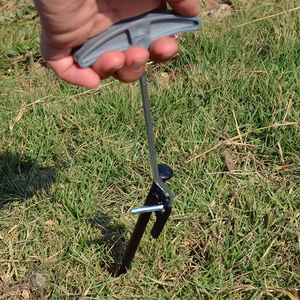 Estacas de acero para tiendas de campaña, 30 cm, gruesas, para uso en exteriores, para tiendas de campaña con lona y para la playa, para todas las estaciones - Product Image 6
