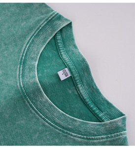 100% Cotton OEM Knitted Breathable Custom <b>Logo</b> Oversized Digital Print T Shirt Men's Fashion Vintage Tshirt Acid Wash T-shirt - Product Image 3