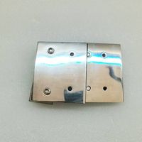 Kits de loquet de porte en verre à verre en acier inoxydable 316 aimant noir pour clôture extérieure et maison de chien non inclus