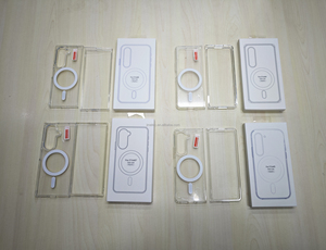 2 in 1 Flip Cover trasparente Wireless trasparente ricarica acrilico custodia magnetica per telefono cellulare per <span class=keywords><strong>samsung</strong></span> Z Fold 5 4 3 6 7 - Product Image 2