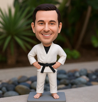 Figurine 3D personnalisée de karaté, bobblehead en résine sur mesure à partir de photo, cadeaux pour événements de taekwondo