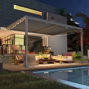 3x3 3x4 3x5 3x6 4x3 4x4 4x5 4x5 4x6 5x3 <span class=keywords><strong>5x4</strong></span> <span class=keywords><strong>Pergola</strong></span> d'extérieur en aluminium motorisé Bioclimatique <span class=keywords><strong>pergola</strong></span> à toit persiennes avec écran - Product Image 5