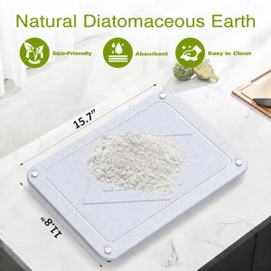 Égouttoir à vaisselle en bambou naturel absorbant et résistant à la chaleur, tapis <span class=keywords><strong>de</strong></span> séchage en terre <span class=keywords><strong>de</strong></span> diatomée pour comptoir <span class=keywords><strong>de</strong></span> cuisine - Product Image 5