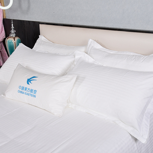 Conjunto de Roupa de Cama Deluxe para Cama de Solteiro e King Size com Lençóis e Fronhas, Roupa de Cama Listrada para Hotel - Product Image 6