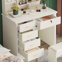 Coiffeuse en forme de cœur pour chambre à coucher, 1 pièce, moderne et simple, pour maison, coiffeuse en mdf