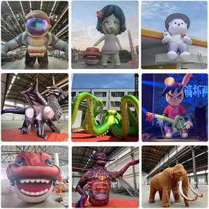 Carro de calabaza inflable de decoración de Halloween de tamaño personalizado, globo de gato de calabaza inflable - Product Image 5