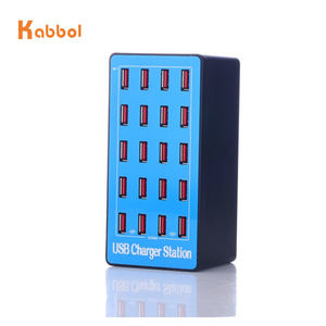 Estación de Carga USB de 20 Puertos y 100W, Cargador de Escritorio con Salida de 5V/20A y Corriente de 2A, Material ABS, Cargador de Teléfono para Auriculares - Product Image 2