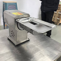 Machine à trancher la viande électrique portable en acier inoxydable, épaisseur réglable, neuve d'usine, pour la maison, les petits restaurants et les boucheries