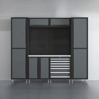 Armoire à outils roulante réglable OEM personnalisable, grande, en acier noir, écologique, pour usage en salle de sport, boîte à outils métallique robuste