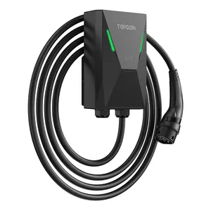 Shenzhen topdon 32a plug charge rumah wallbox pengisi daya kendaraan listrik ev dengan 5m 32 amp modul daya kabel stasiun pengisian mobil