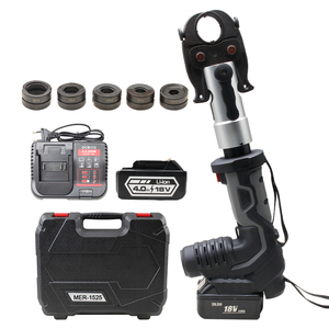 <span class=keywords><strong>Presse</strong></span> hydraulique à batterie MEC-1525, course de 27 mm, sertissage de tuyaux en acier inoxydable et en <span class=keywords><strong>cuivre</strong></span>, matrices en V, 42 KN - Product Image 1