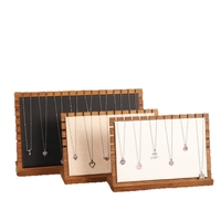 Présentoir amovible couleur noyer, pendentif, assiette, collier, bijoux, accessoires et ornements pour salle d'exposition