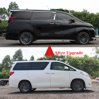 Pour 2022 pour Toyota Alfa Mona Lisa Kit d'apparence avec mise à niveau du Kit de porte pour 2008-2014 pour pare-chocs de voiture Toyota Alfa