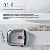 Q3-G Robot Pembersih Lantai Komersial Dalam Ruangan, Mesin Cuci Lantai, Penyedot Debu, dan Pel Semprot Cerdas All-in-One dengan Sensor LiDAR, Kapasitas Debu 2L