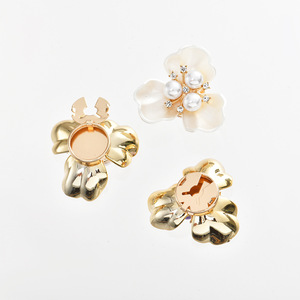 Jfrb099 Mới Lớn Hoa Thời Trang Nút Bìa Khuy Măng Sét Đồ Trang Sức Thời Trang Rhinestone Nút Bao Gồm Cho Phụ Nữ Áo Sơ Mi - Product Image 5