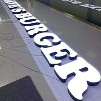 Enseigne en lettres 3D en acrylique personnalisée - Enseigne lumineuse LED pour entreprise et devanture de magasin (directement de l'usine, homologuée UL)