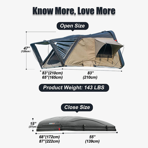 Retail Out Back Tourer OT 1.5 <span class=keywords><strong>CSS</strong></span> Touring Style similaire Ultra-léger Poids 4wd Offroad Clamshell ABS Hard Shell Tente de toit - Product Image 6
