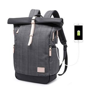 Sac à dos de voyage à enroulement en plastique recyclé, sac à dos à enroulement - Product Image 1