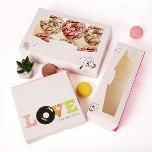 Boîte d'emballage de donuts en papier kraft, contenant kraft <span class=keywords><strong>con</strong></span> vanana - Product Image 1