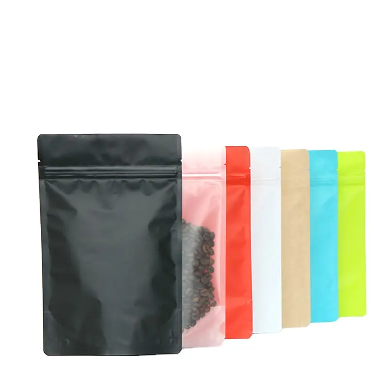 wholesale high quality recycled custom printed pouch stand up plastic zipper bag in algeria