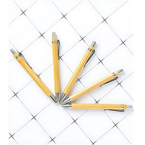 Bolígrafo Ecológico de Bambú de Alta Calidad, Personalizado, con Tinta Negra, Sostenible, Ideal para Regalo - Product Image 1