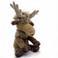 Peluche de Noël édition limitée Jellycat Cerf du Canada en polyester et rembourrage en coton PP