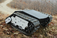 Châssis de robot électrique tout-terrain à chenilles, mini robot à chenilles, plateforme robotique AVT-10T