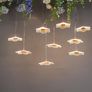 Mới đám cưới đạo cụ Acrylic sáng Osmanthus treo chuỗi đám cưới hội trường khách sạn tiệc trần đèn trang trí. - Product Image 5