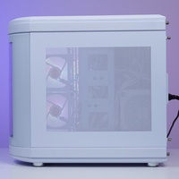 AntarcChill WHITE Color Full Tower ATX Desktop Case with Power Supply Glass Tempered Steel GPU Horizontal 400mm Vertical 180mm