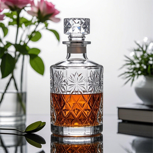 Factory Custom Luxus 500ml 700ml Glas Wein Brandy Wodka <span class=keywords><strong>Whisky</strong></span> Flaschen Anpassbare Schraub verschluss Brandy Vodka <span class=keywords><strong>Whisky</strong></span> Flaschen - Product Image 4
