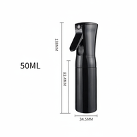 Vente en gros de flacons pulvérisateurs à fine brume rechargeables de 50 ml et 80 ml, atomiseur portable pour les cosmétiques de voyage, le parfum, le nettoyant pour le visage, l'alcool