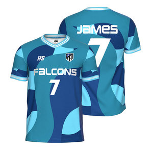 เสื้อฟุตบอลเล่นกีฬากลางแจ้งแห้งเร็วระบายอากาศได้ดีชุดนักฟุตบอลออกแบบได้ตามต้องการ - Product Image 4