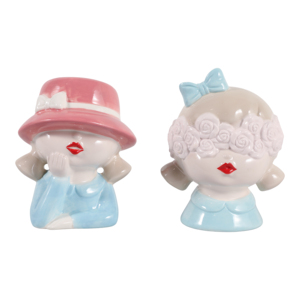 Statuette di Ragazze in Ceramica, Sculture in Gres Boho per Arredamento Casa, Bagno, Ufficio, Soggiorno, Esposizione su Scaffale - Product Image 1