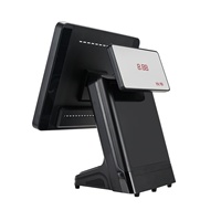 Бюджетная POS-система с настраиваемым цветным экраном, корпусом из шлифованного металла, ОС Windows/Android, разрешением Full HD, процессорами Intel I3/i5/i7