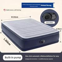 Matelas Gonflable Dura Beam Elevated Fiber Tech avec Pompe Intégrée, Tête de Lit Ultra Confortable, Sac de Transport Portable pour Camping, Taille Queen
