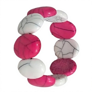 Bracelet en résine d'agate fait main de qualité, motif mignon jaune et blanc, designs de luxe, bijoux unisexes, bracelets tendance pour femme, pour les fêtes - Product Image 5