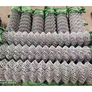 Tùy chỉnh PVC tráng nhúng nóng dây thép lưới dễ dàng lắp ráp Chuỗi liên kết hàng rào cho xây dựng Màn hình uốn cắt - Product Image 3
