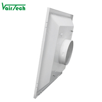Hvac Climatisation Carré Air Grilles Diffuseur Métal Plat Cône Plaque 4 Voies Plafond Carré Diffuseur