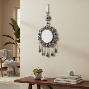 GLASS EVIL EYES ORNEMENT MURAL 13X25 cm Miroir mural - Product Image 3