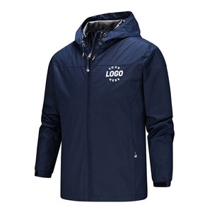 Chaqueta Cortavientos para Hombre, Cómoda, Ligera, con Capucha, para Viajes, Deportes y Uso Diario Informal - Product Image 1
